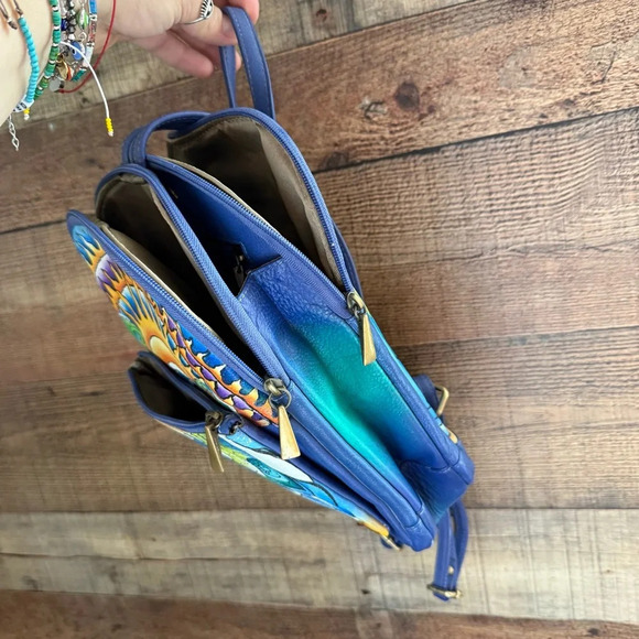 NWOT Sukriti Kolkata Handbag Collection One Of A Kind Hand Painted- Leather main image 8